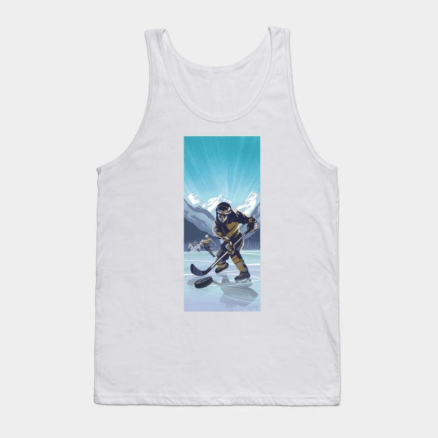 Lake Ice Hockey Tank Top by SFDesignstudio